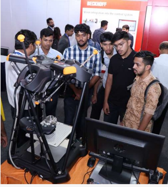 Automation and robotics demonstration at the symposium